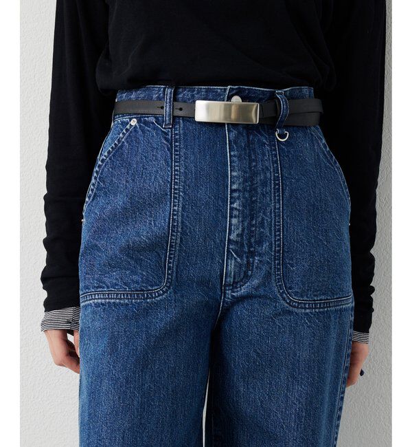 THE PAUSE「＜WEB限定＞【THE PAUSE】プレートバックルベルト」|ベルト|