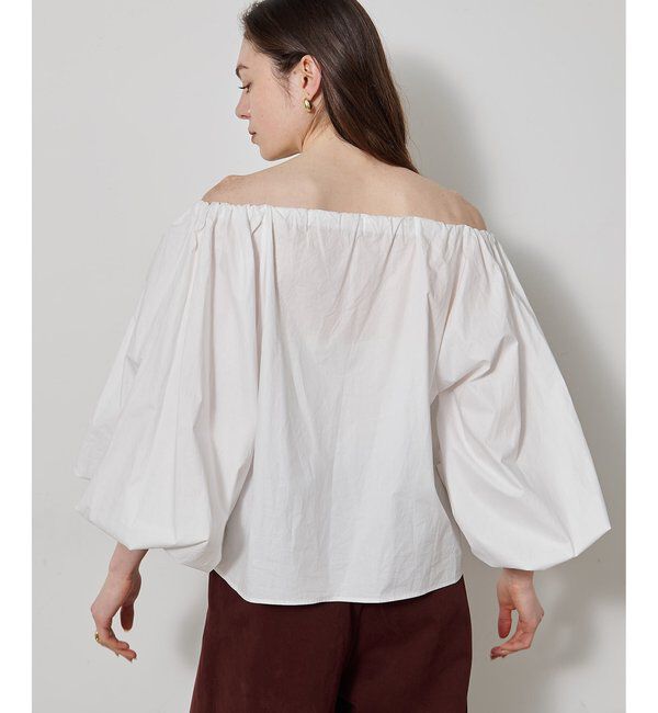  「タイプライターオフショルブラウス」|シャツ・ブラウス|