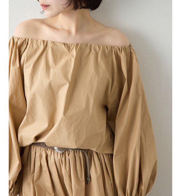  「タイプライターオフショルブラウス」|シャツ・ブラウス|