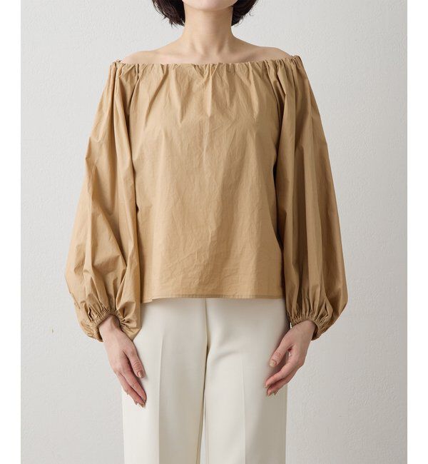  「タイプライターオフショルブラウス」|シャツ・ブラウス|