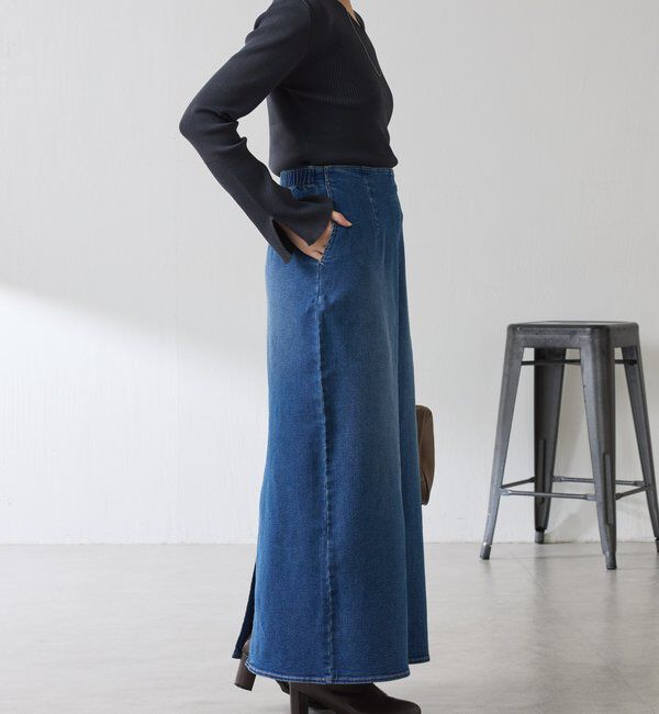  「リブ切替Vネックニット」|ニット・セーター|