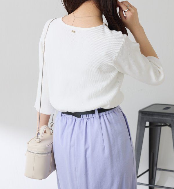  「ハーフスリーブコンパクトニット」|ニット・セーター|