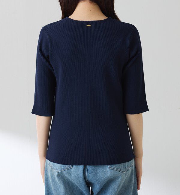  「ハーフスリーブコンパクトニット」|ニット・セーター|