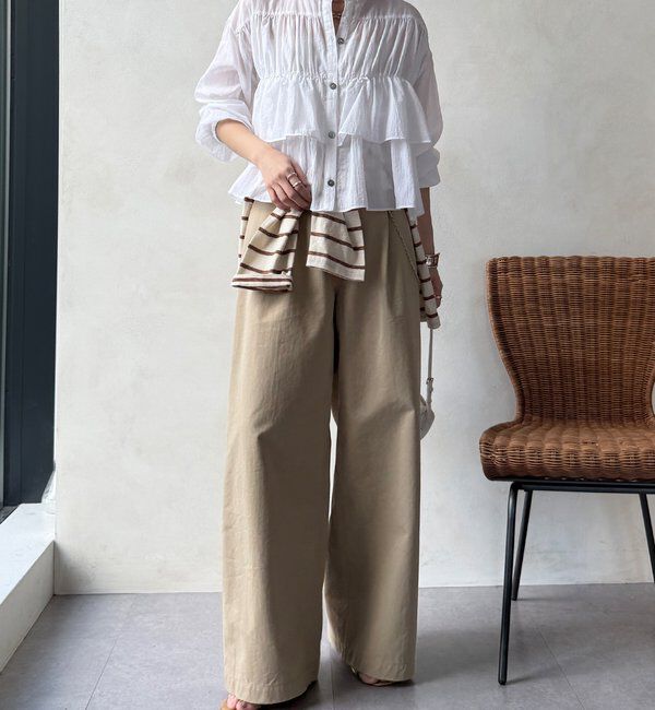  「【WEB限定】ラッフルブラウス」|シャツ・ブラウス|