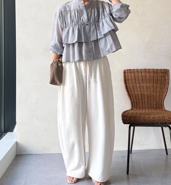  「【WEB限定】ラッフルブラウス」|シャツ・ブラウス|