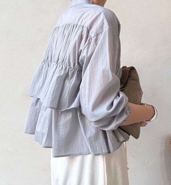  「【WEB限定】ラッフルブラウス」|シャツ・ブラウス|