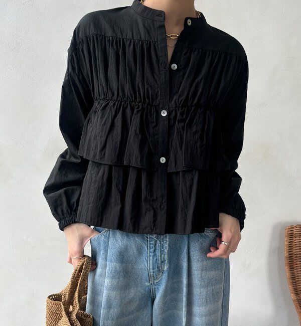  「【WEB限定】ラッフルブラウス」|シャツ・ブラウス|