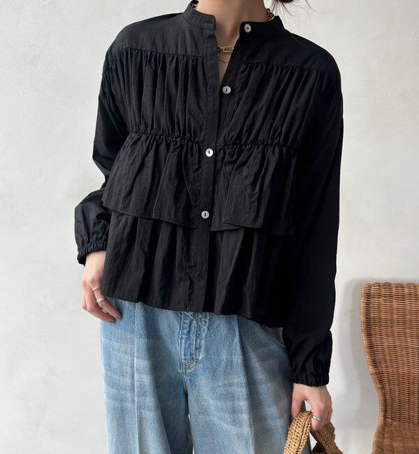  「【WEB限定】ラッフルブラウス」|シャツ・ブラウス|