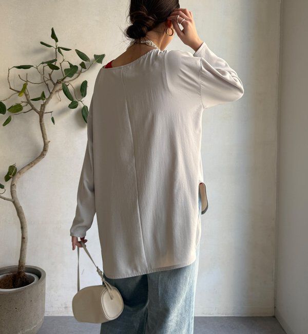  「ジョーゼット長袖ブラウス」|シャツ・ブラウス|