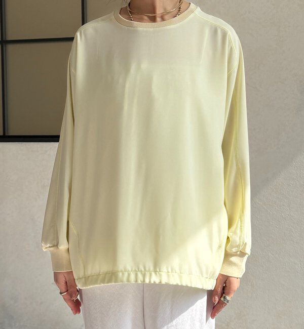  「袖ニット切替ドロストジョーゼットブラウス」|シャツ・ブラウス|