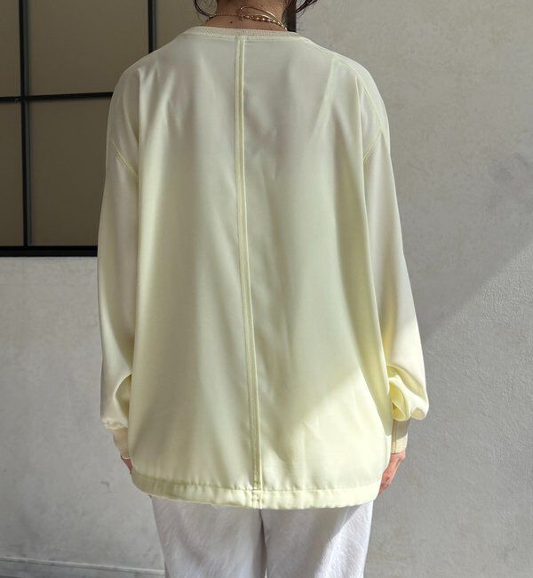  「袖ニット切替ドロストジョーゼットブラウス」|シャツ・ブラウス|