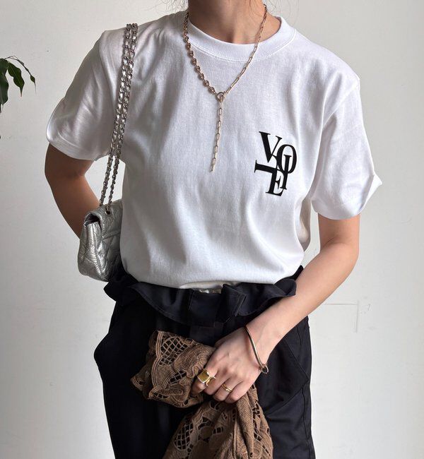  「voileワンポイントフロッキーロゴTEE」|Tシャツ・カットソー|