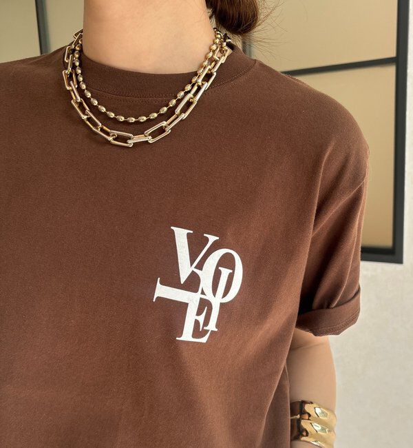  「voileワンポイントフロッキーロゴTEE」|Tシャツ・カットソー|