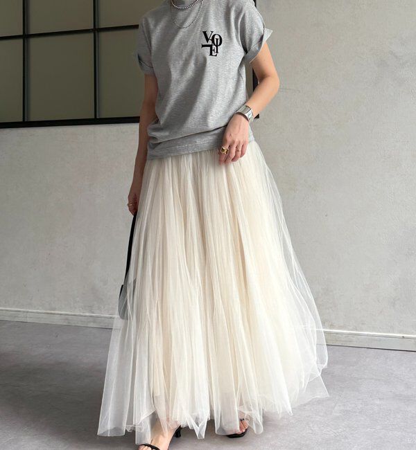  「voileワンポイントフロッキーロゴTEE」|Tシャツ・カットソー|