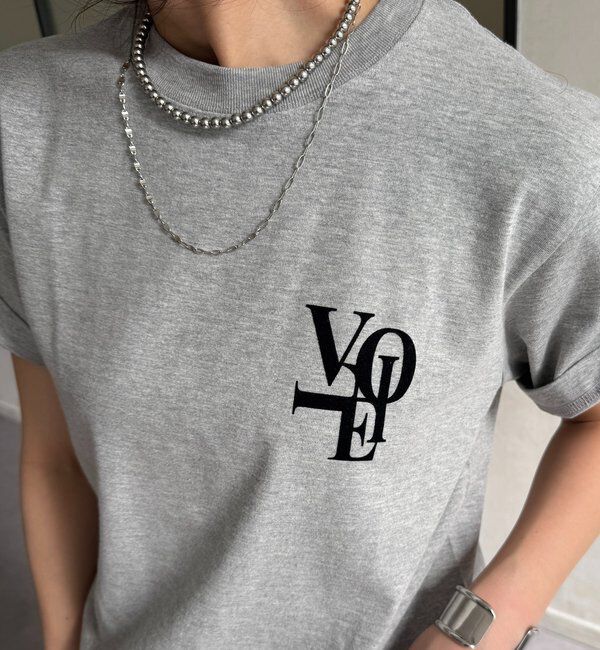  「voileワンポイントフロッキーロゴTEE」|Tシャツ・カットソー|