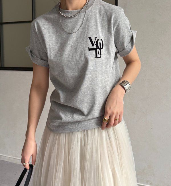  「voileワンポイントフロッキーロゴTEE」|Tシャツ・カットソー|
