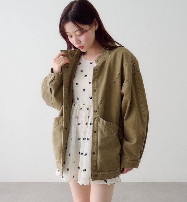  「フラワーステッチミニワンピース」|ワンピース|