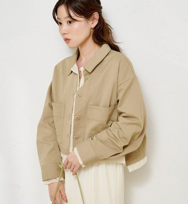  「【WEB先行/SETUP対応】レイヤードショートシャツジャケット」|その他|