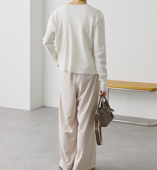  「予約【アンサンブル対応可】コットンリブカーディガン」|カーディガン|