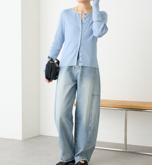  「予約【アンサンブル対応可】コットンリブカーディガン」|カーディガン|