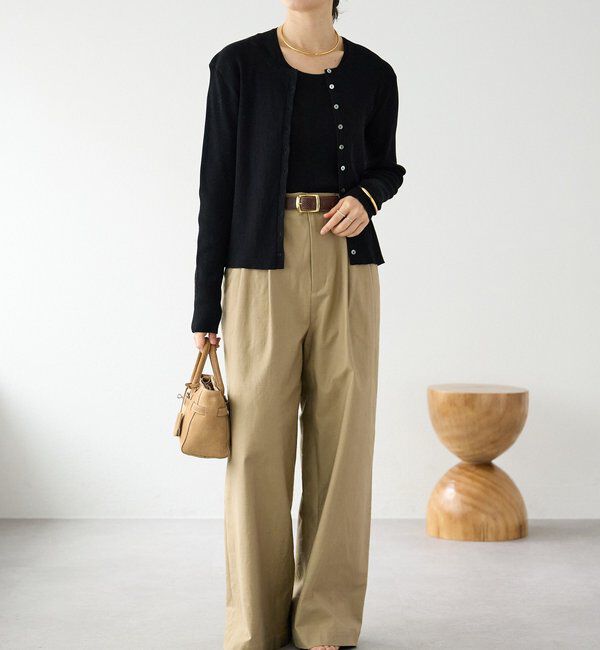  「予約【アンサンブル対応可】コットンリブカーディガン」|カーディガン|