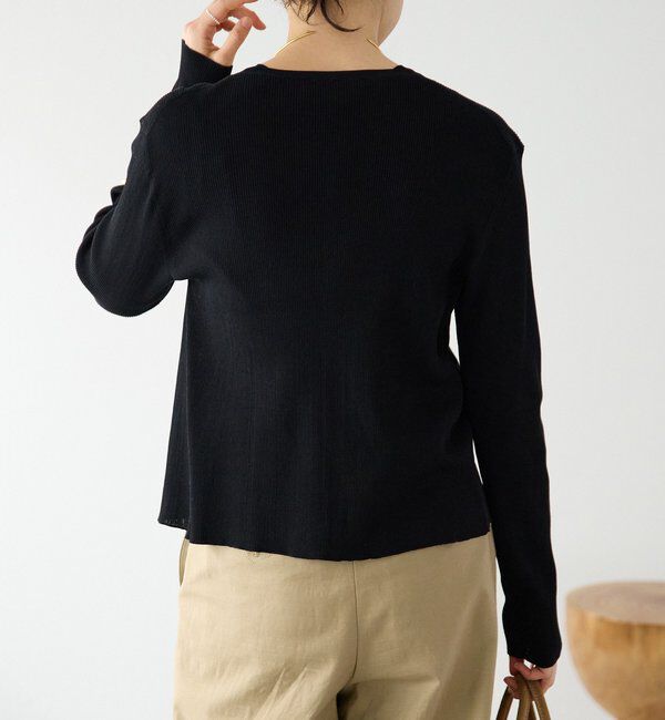  「予約【アンサンブル対応可】コットンリブカーディガン」|カーディガン|