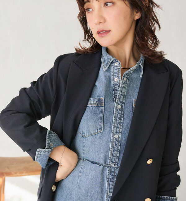  「よっし～&times;A・MONN/デニムシャツマルチワンピース」|ワンピース|