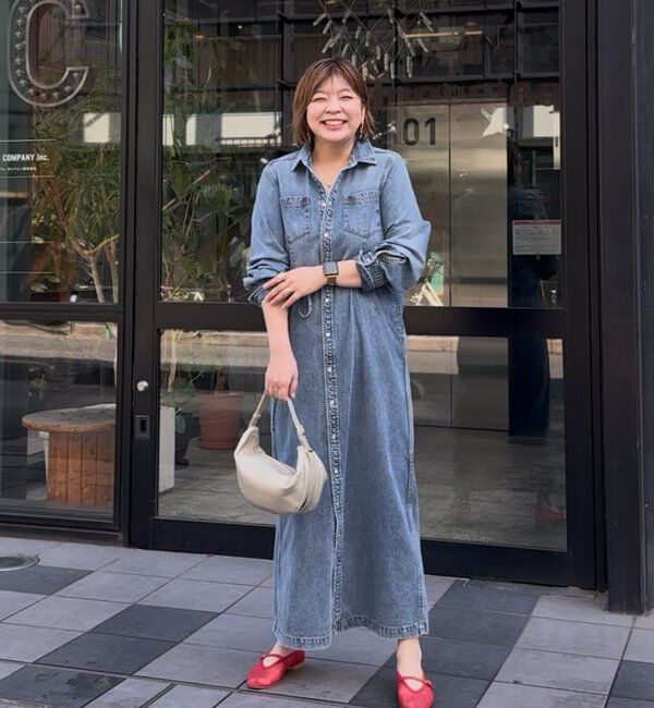  「よっし～&times;A・MONN/デニムシャツマルチワンピース」|ワンピース|