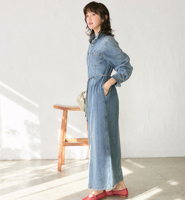  「よっし～&times;A・MONN/デニムシャツマルチワンピース」|ワンピース|