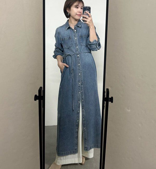  「よっし～&times;A・MONN/デニムシャツマルチワンピース」|ワンピース|