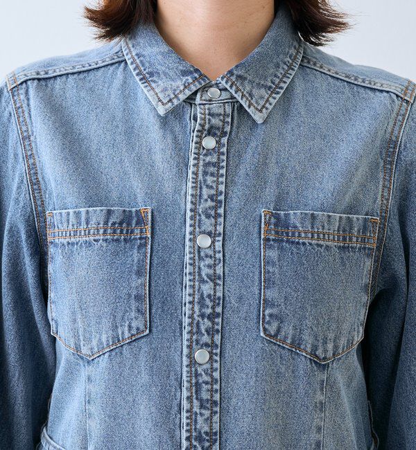  「よっし～&times;A・MONN/デニムシャツマルチワンピース」|ワンピース|