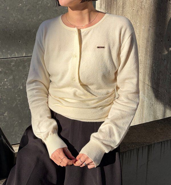  「カーディガン風アシメニット」|ニット・セーター|