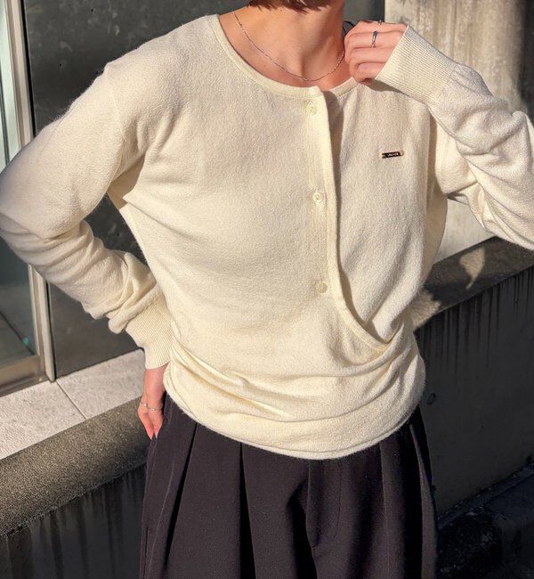  「カーディガン風アシメニット」|ニット・セーター|