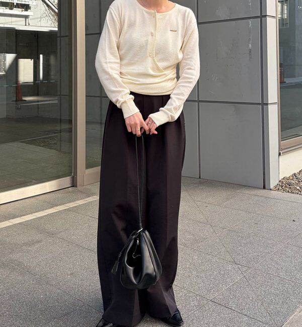  「カーディガン風アシメニット」|ニット・セーター|