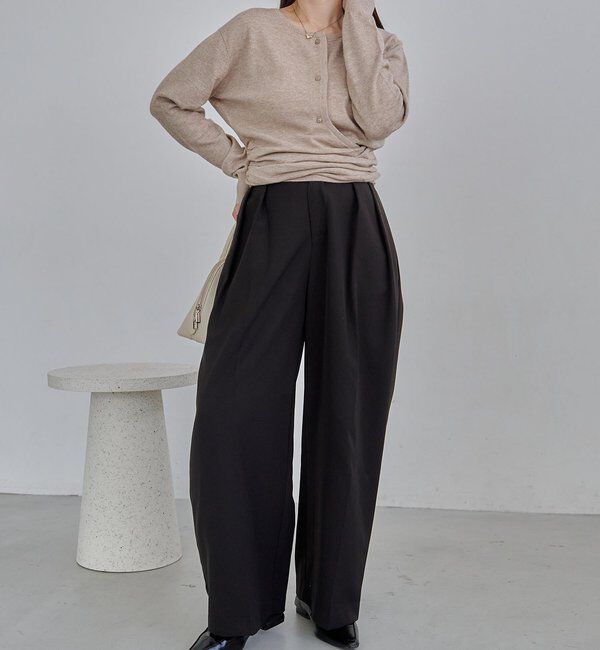  「カーディガン風アシメニット」|ニット・セーター|