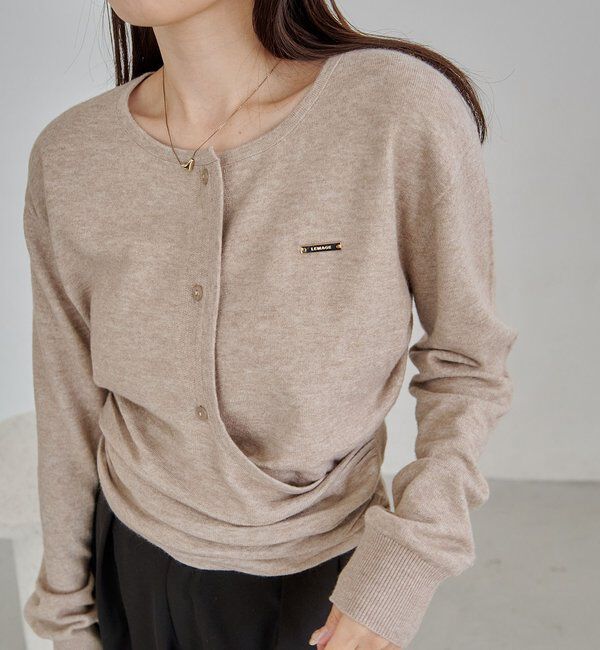  「カーディガン風アシメニット」|ニット・セーター|