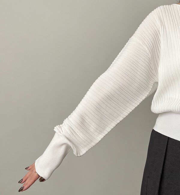  「プリーツパフカーディガン」|カーディガン|