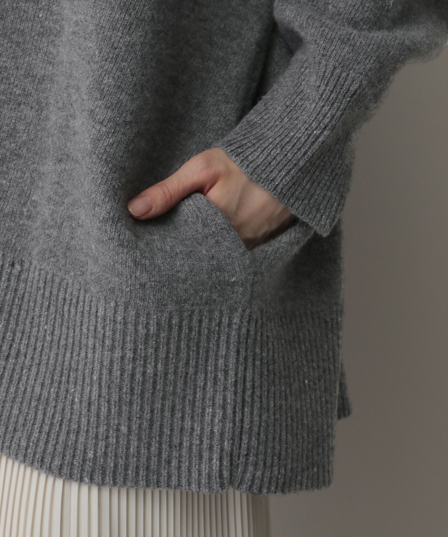 A part by 「カシミヤコンBIG Vネックカーディガン」|ニット・セーター|