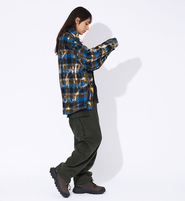 ABAHOUSE「【Revo.】チェック/フリンジ/ブリーチシャツ」|シャツ・ブラウス|