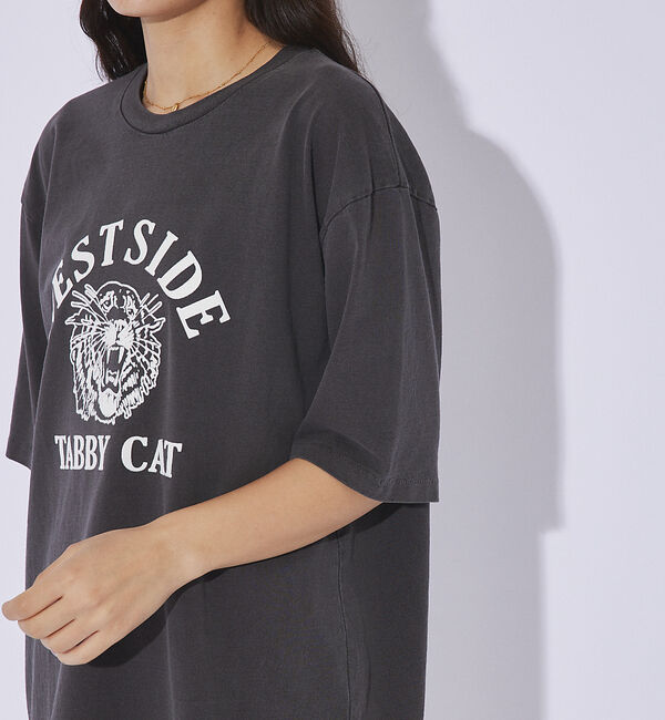 ABAHOUSE「【MIXTA/ミクスタ 】CREW NECK TABBY CAT Tシャツ」|Tシャツ・カットソー|