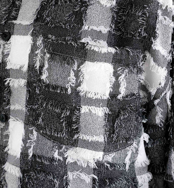 ABAHOUSE「【Revo./レボ】フリンジチェックシャツ/ユニセックス/TH-3857」|シャツ・ブラウス|