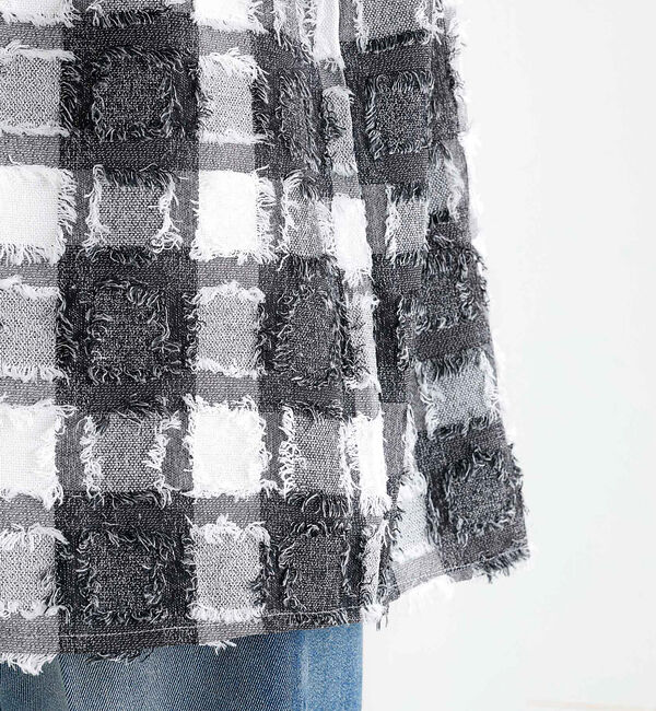 ABAHOUSE「【Revo./レボ】フリンジチェックシャツ/ユニセックス/TH-3857」|シャツ・ブラウス|