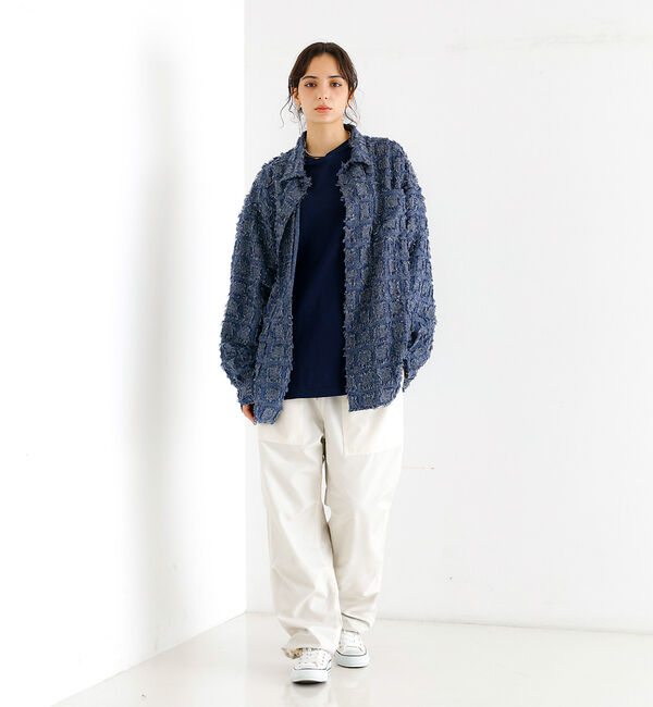 ABAHOUSE「【Revo./レボ】フリンジチェックシャツ/ユニセックス/TH-3857」|シャツ・ブラウス|