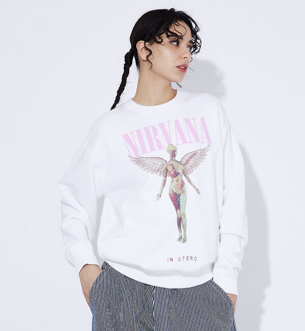 ABAHOUSE「【GOOD ROCK SPEED/グッドロックスピード】NIRVANA  In」|スウェット・ジャージ|ホワイト