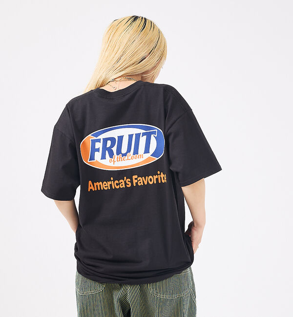 ABAHOUSE「【FRUIT OF THE LOOM/フルーツ オブ ザ ルーム】Print」|Tシャツ・カットソー|ブラック系その他1