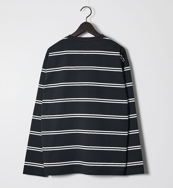 ABAHOUSE「ダブルライン ボーダー 長袖シャツ」|Tシャツ・カットソー|