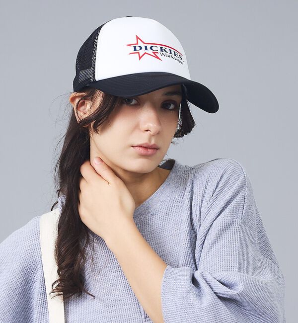 ABAHOUSE「【Dickies / ディッキーズ】STARMOTIF MESH　CAP/スター」|その他|ホワイト