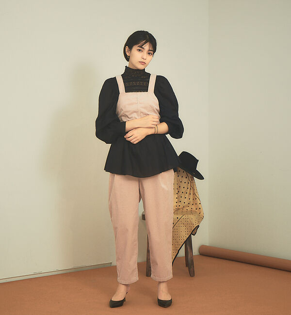 Rouge vif「【WEB限定】コーデュロイ3WAYサロペット」|オールインワン|ピンク