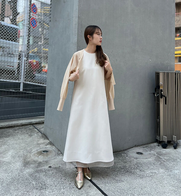 Rouge vif「【一部店舗限定】【2点セット】シアーショートカーディガン&times;ノースリーブワンピセッ」|ワンピース|