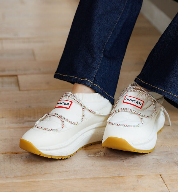 Rouge vif「【HUNTER/ハンター】厚底スリッポン/SLIPON TRAINER/厚底/ス」|スニーカー|オフホワイト